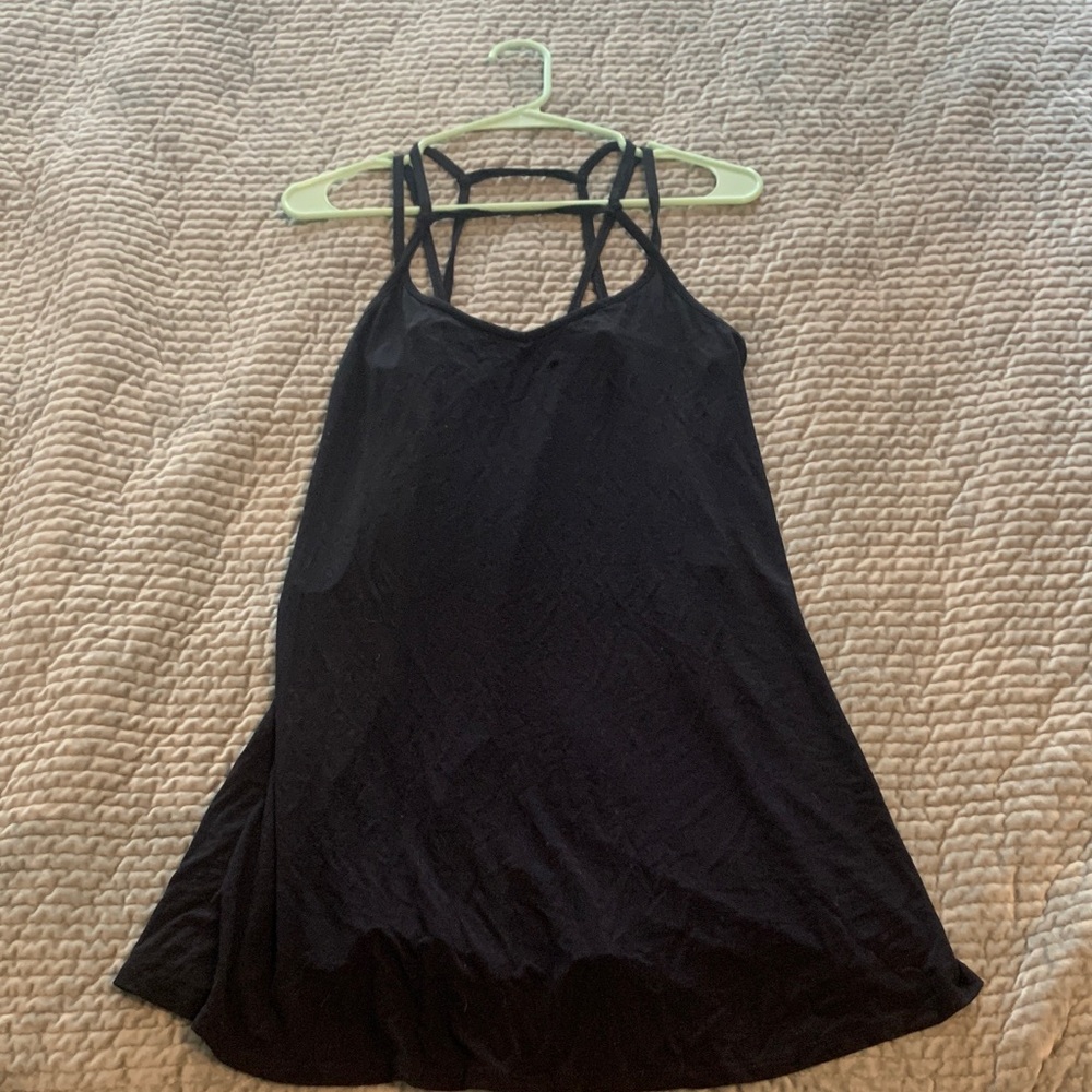 RVCA Black Strappy Cover Up